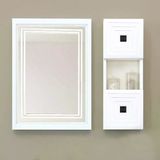 Denko Burcu 120 Cm Mdf Bej Banyo Dolabı Aynalı Üst Modülü
