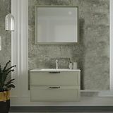 Denko Denko Beyoğlu 85 cm Mdf Gri Banyo Dolabı Takımı