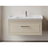 Denko Era 100 Cm (Bej) Banyo Dolabı (Alt Modül Lavabo)