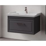 Denko Era 80 Cm (Antrasit) Banyo Dolabı (Alt Modül Lavabo)