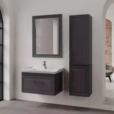 Denko Era 80 Cm (Antrasit) Banyo Dolabı Takımı Ve Boy Dolabı
