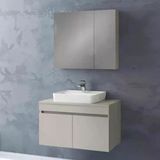 Denko Etna 80 Cm Mdf Kül Gri Banyo Dolabı Takımı