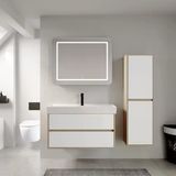 Denko Forever 100 Cm (Beyaz) Banyo Dolabı Takımı Ve Boy Dolabı