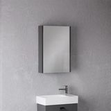 Denko Gloria 50 Cm Mdf Antrasit Gri Banyo Dolabı Aynalı Üst Modül