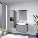 Denko Matia 80 cm Boy Dolap ve Banyo Dolabı Takım