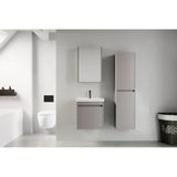 Denko Milano 50 Cm Mdf Kül Gri Banyo Dolabı Takımı Ve Boy Dolabı
