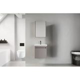 Denko Milano 50 Cm Mdf Kül Gri Banyo Dolabı Takımı