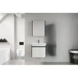 Denko Milano 60 Cm Mdf Antrasit Beyaz Banyo Dolabı Takımı