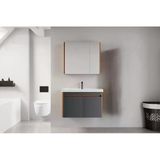 Denko Milano 80 Cm Mdf Hazar Antrasit Banyo Dolabı Takımı