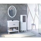 Denko Öykü 80 Cm (Beyaz) Banyo Dolabı Takımı Ve Boy Dolabı