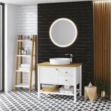 Denko Smarto 95 cm Mdf Beyaz Banyo Dolabı Takımı ve Boy Dolabı