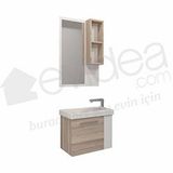 Denko Step Beyaz Alize 50 cm Banyo Dolabı