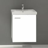 Denko Terra 50 cm Mdf Beyaz Banyo Dolabı Alt Modül ve Lavabo
