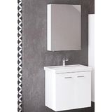 Denko Terra 65 cm Mdf Beyaz Banyo Dolabı Takımı