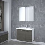 Denko Terra 80 cm Açık Meşe Banyo Dolabı
