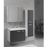 Denko Terra 80 cm Mdf Antrasit Gri Banyo Dolabı Takımı