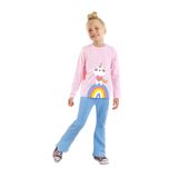 Denokids Catcorn Kız Çocuk T-shirt Pantolon Takım