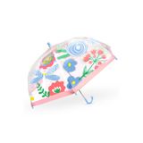 Denokids Çiçek Desenli Kız Çocuk Şeffaf Şemsiye