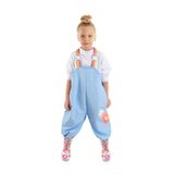 Denokids Çiçekli Kız Çocuk Su Geçirmez Yağmur Tulumu