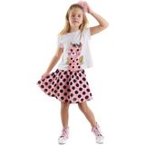 Denokids Çita Kız Çocuk T-Shirt Pembe Etek Takım - 2 Yaş - Pembe