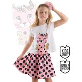 Denokids Çita Kız Çocuk T-Shirt Pembe Etek Takım - 4 Yaş - Pembe