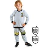 Denokids Croco Erkek Çocuk Eşofman Takım Gri Renkli Eğlenceli Timsah Temalı 3 Yaş İçin Güvenli Ürün