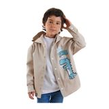 Denokids Dino Oversize Gabardin Erkek Çocuk Gömlek Ceket