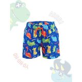 Denokids Dinozor Erkek Çocuk Lacivert Deniz Şortu Mayo - 3 - 4 Yaş