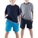 Denokids Erkek Çocuk Basic 2'li Paket Şort - Lacivert - 6 Yaş