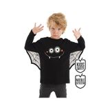 Denokids - Erkek Çocuk Halloween Pamuklu Siyah Uzun Kollu T-Shirt 4-7 Yaş