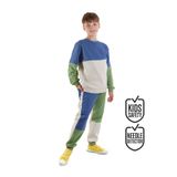 Denokids Erkek Çocuk Kışlık Renk Bloklu Pamuklu Çok Renkli Uzun Kollu 2 Parça Eşofman Takımı 5-10 Yaş