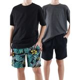 Denokids Hawai Erkek Çocuk 2'li Paket Şort - 8 Yaş - Siyah