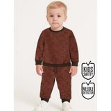 Denokids Hayvanlar Erkek Bebek Kahverengi Eşofman Takım - 24 - 32 Ay