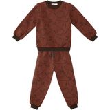 Denokids Hayvanlar Erkek Bebek Kahverengi Eşofman Takım - 6 - 12 Ay