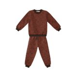 Denokids Hayvanlar Erkek Bebek Kahverengi Eşofman Takım