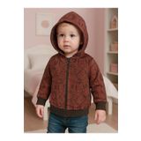 Denokids Hayvanlar Erkek Bebek Kahverengi Sweatshirt