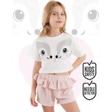 Denokids Ikiz Ceylan Kız Çocuk T-Shirt Şort Takım - 2 Yaş - Pembe
