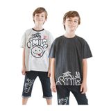Denokids Just Smile Erkek Çocuk 2'li Paket T-shirt