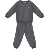 Denokids Kedi Erkek Bebek Koyu Gri Eşofman Takım - 1 - 1,5 Yaş