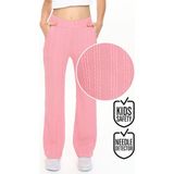 Denokids Kız Çocuk Boru Paça Pembe Basic Eşofman Altı - 13 Yaş