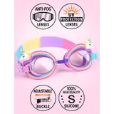 Denokids Kız Çocuk Deniz Gözlüğü Anti-fog Unicorn Renkli