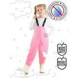 Denokids Kız Çocuk Unicorn Desenli Pembe Su Geçirmez Ayarlanabilir Askılı Yağmur Tulumu 3-8 Yaş - 7 - 8 Yaş - Pembe