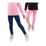 Denokids Lacivert ve Pembe Kız Çocuk 2'li Paket Tayt