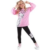 Denokids Leo Kız Çocuk Tayt T-Shirt Takım - 4 Yaş - Pembe