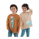 Denokids Let's Rawr Erkek Çocuk 2'li Paket T-shirt