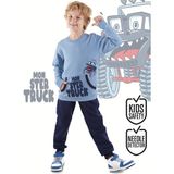 Denokids Monster Truck Erkek Çocuk Eşofman Takım - 3 Yaş - Mavi