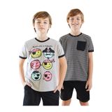 Denokids Pirate Erkek Çocuk 2'li Paket T-shirt