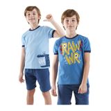 Denokids Rawr Erkek Çocuk 2'li Paket T-shirt