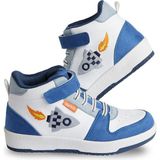 Denokids Roket Erkek Çocuk Beyaz Sneakers Spor Ayakkabı - Beyaz - Mavi