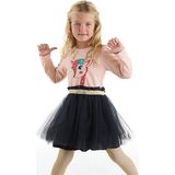 Denokids Şirin Ceylan Kız Çocuk Tütü Tüllü Elbise - 3 Yaş - Çok Renkli